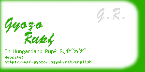 gyozo rupf business card